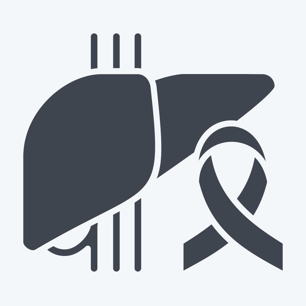 Icon Cancer. related to Hepatologist symbol. glyph style. simple design editable. simple illustration vector