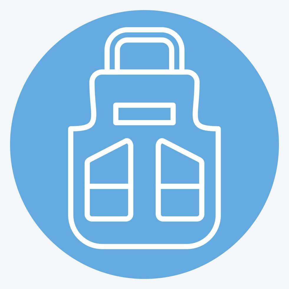 Icon Apron. related to Shoemaker symbol. blue eyes style. simple design editable. simple illustration vector