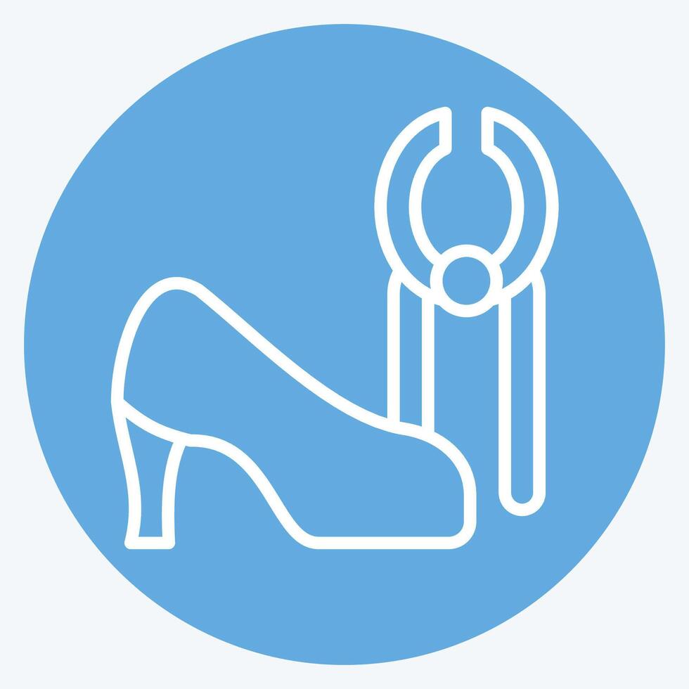 Icon Plier. related to Shoemaker symbol. blue eyes style. simple design editable. simple illustration vector