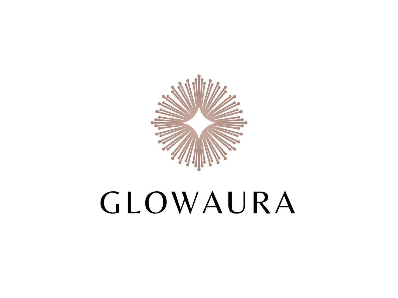 Modern Aesthetic Logo Template for SPA and Cosmetic Business vector