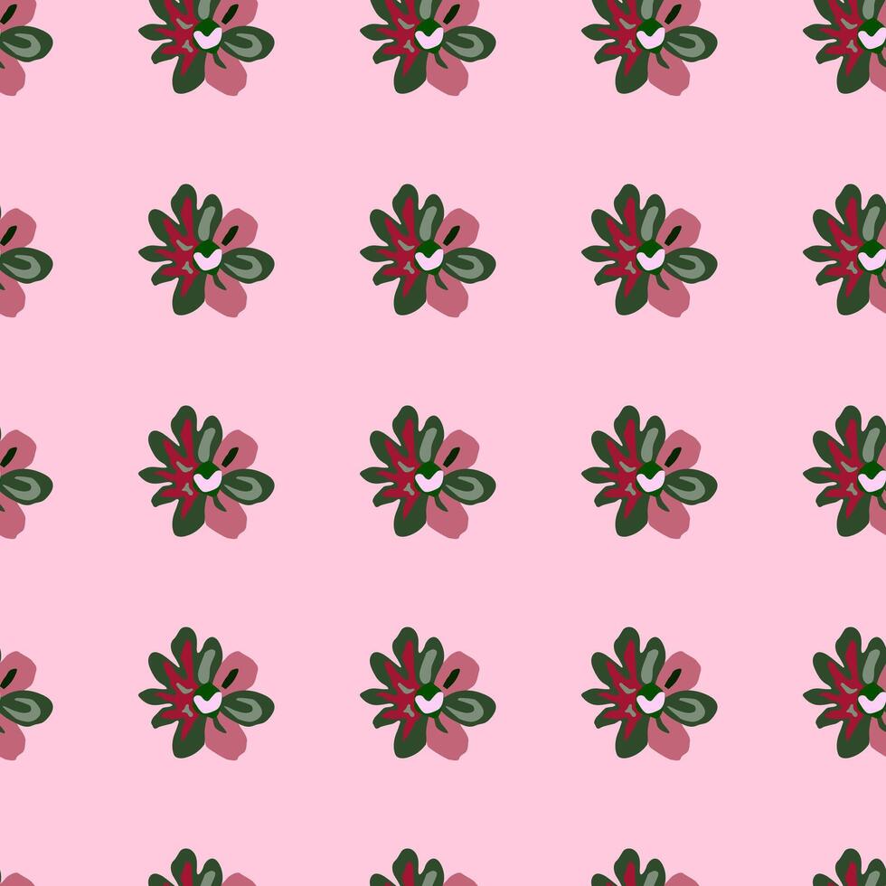 Charming seamless floral pattern with daisies in pastel hues. vector