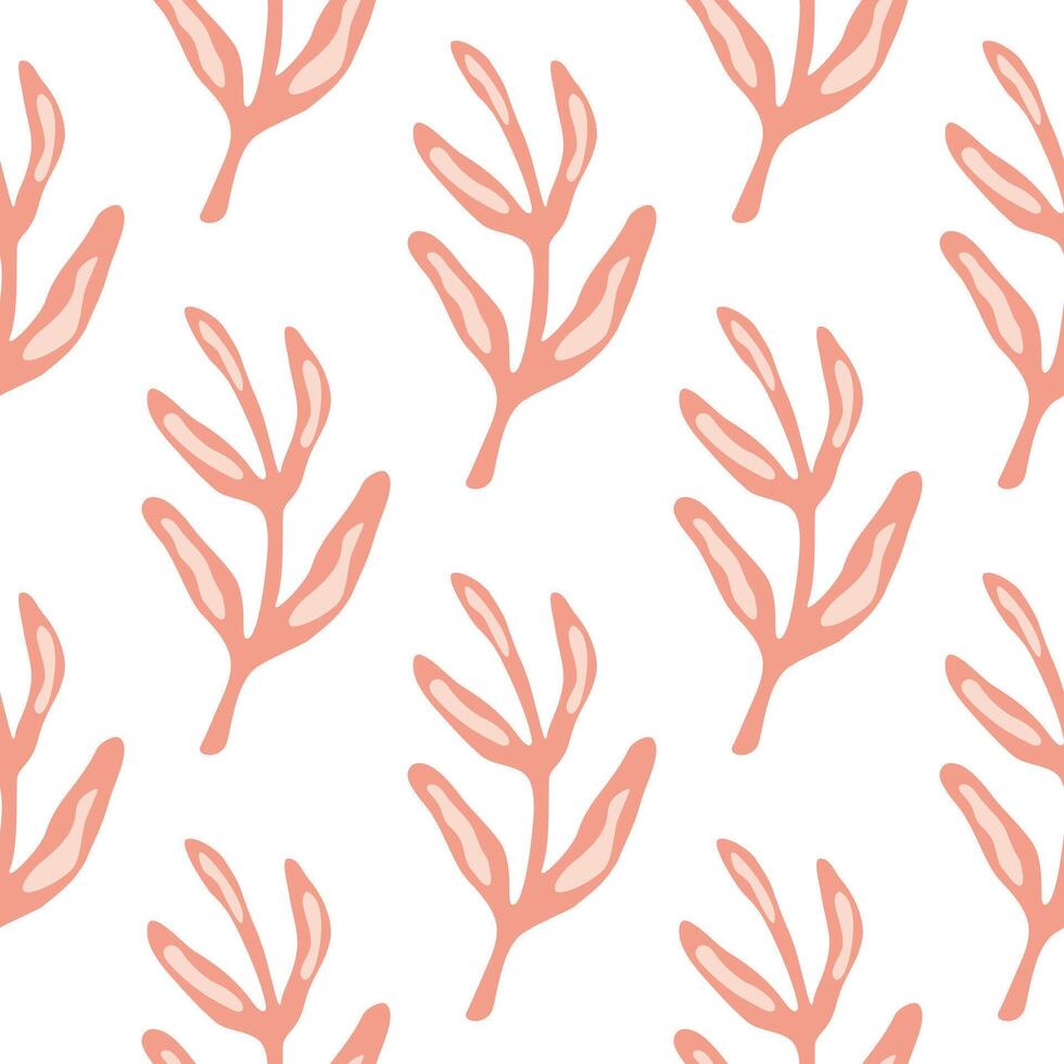 Elegant seamless leaf pattern. vector