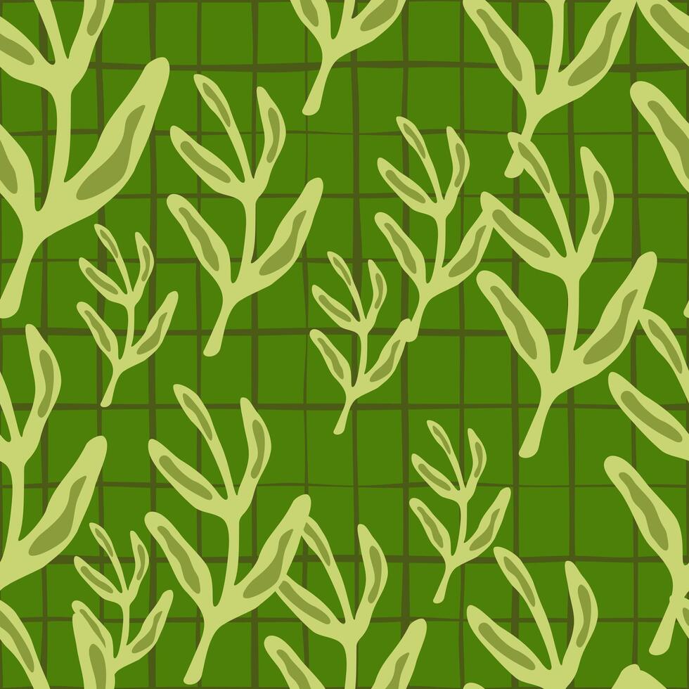 Elegant seamless leaf pattern. vector