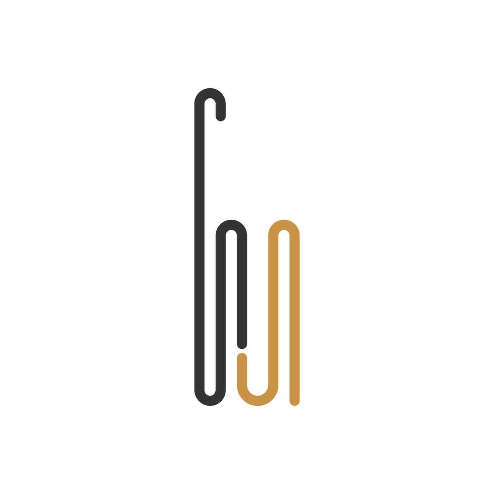 Initial mh letter logo vector template design. Creative abstract letter hm logo design. Linked letter hm logo design.