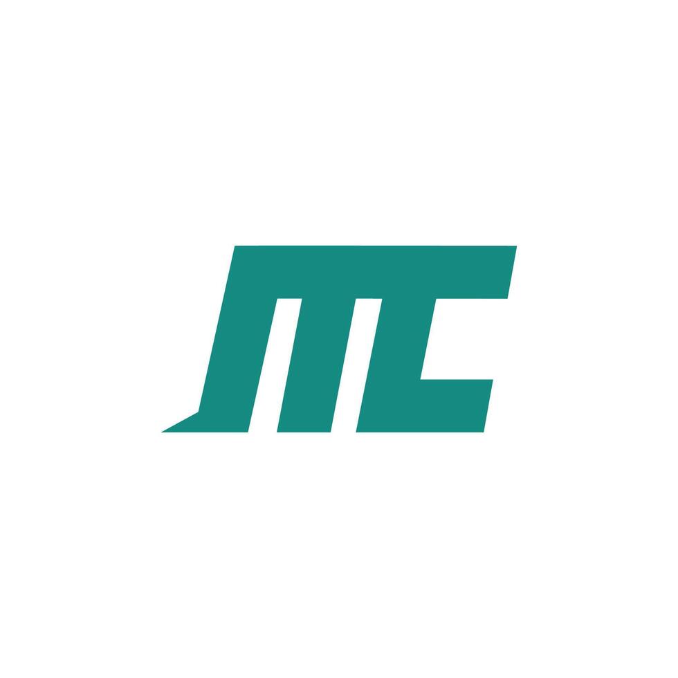 Initial Letter mc logo or cm logo vector design template