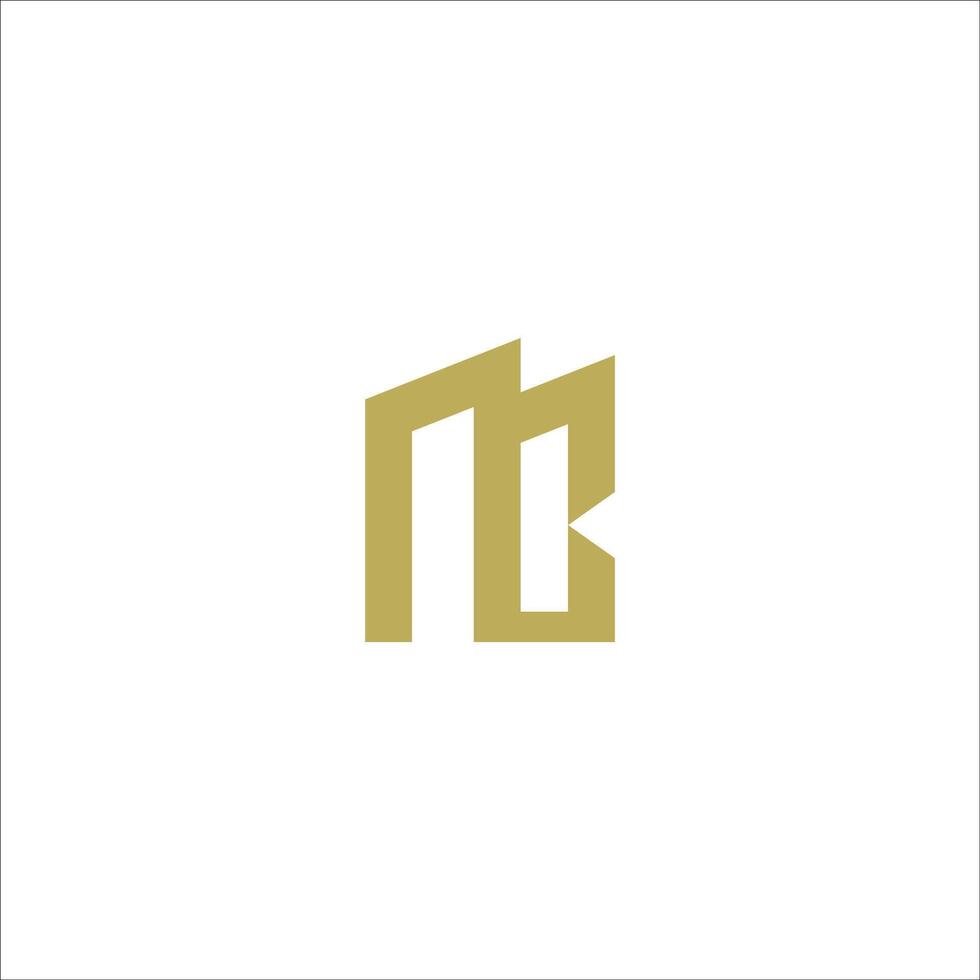 Initial letter mb logo or bm logo vector design template