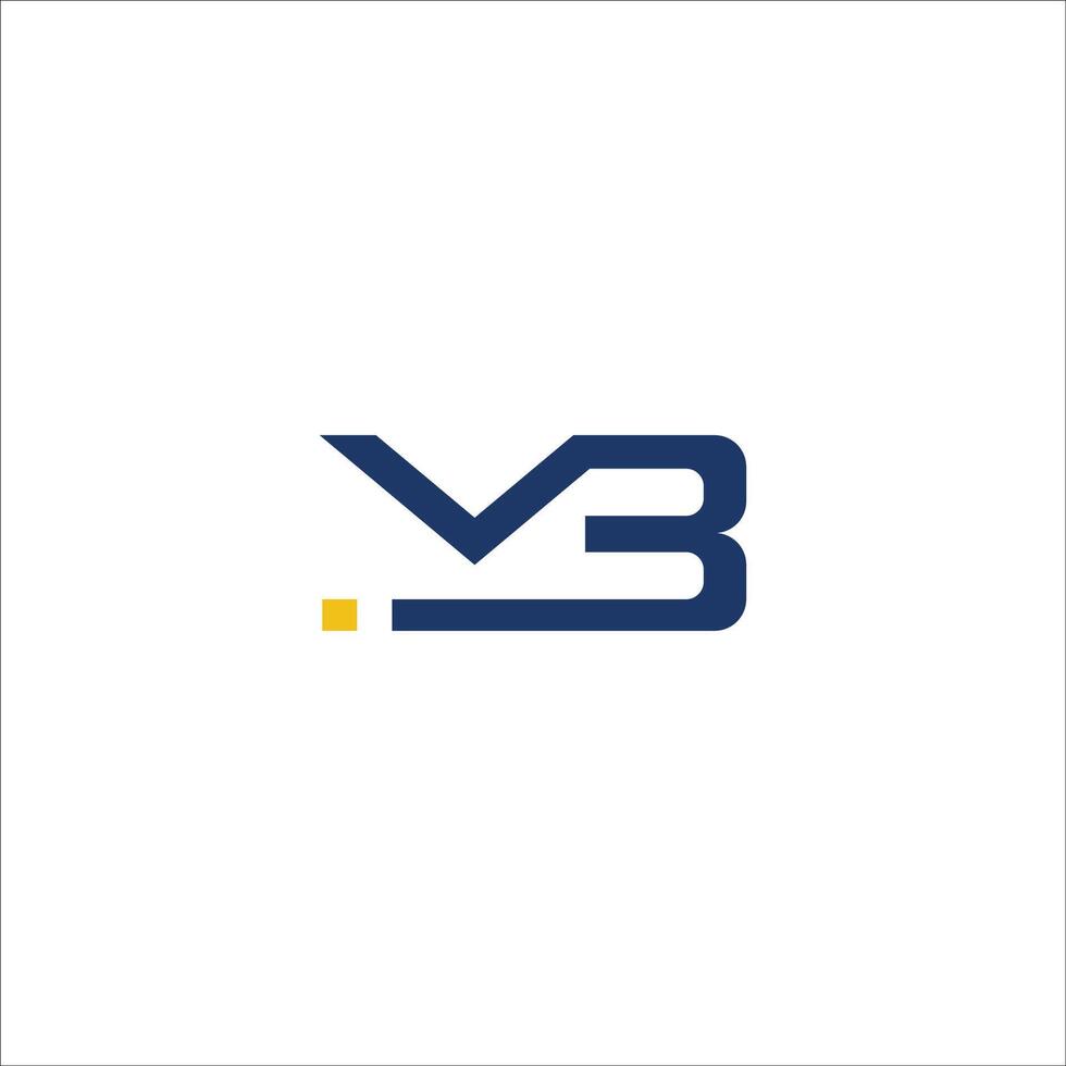 Initial letter mb logo or bm logo vector design template