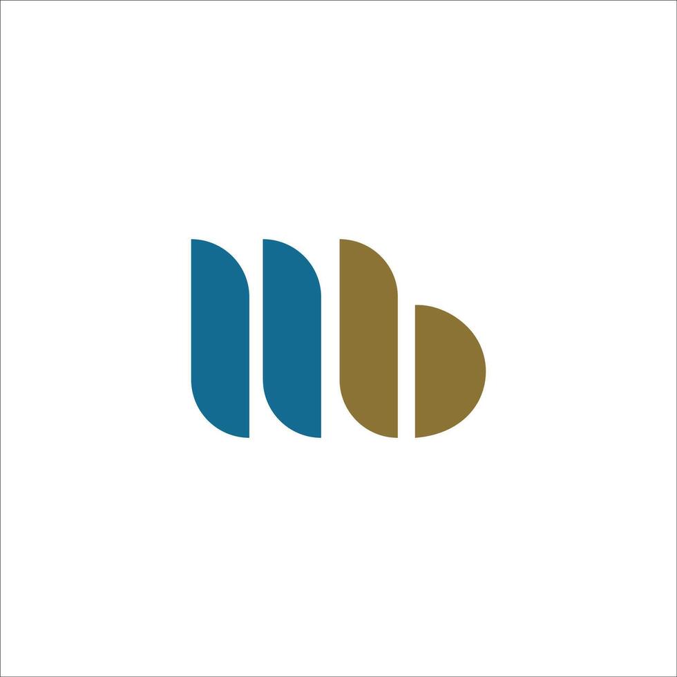 Initial letter mb logo or bm logo vector design template