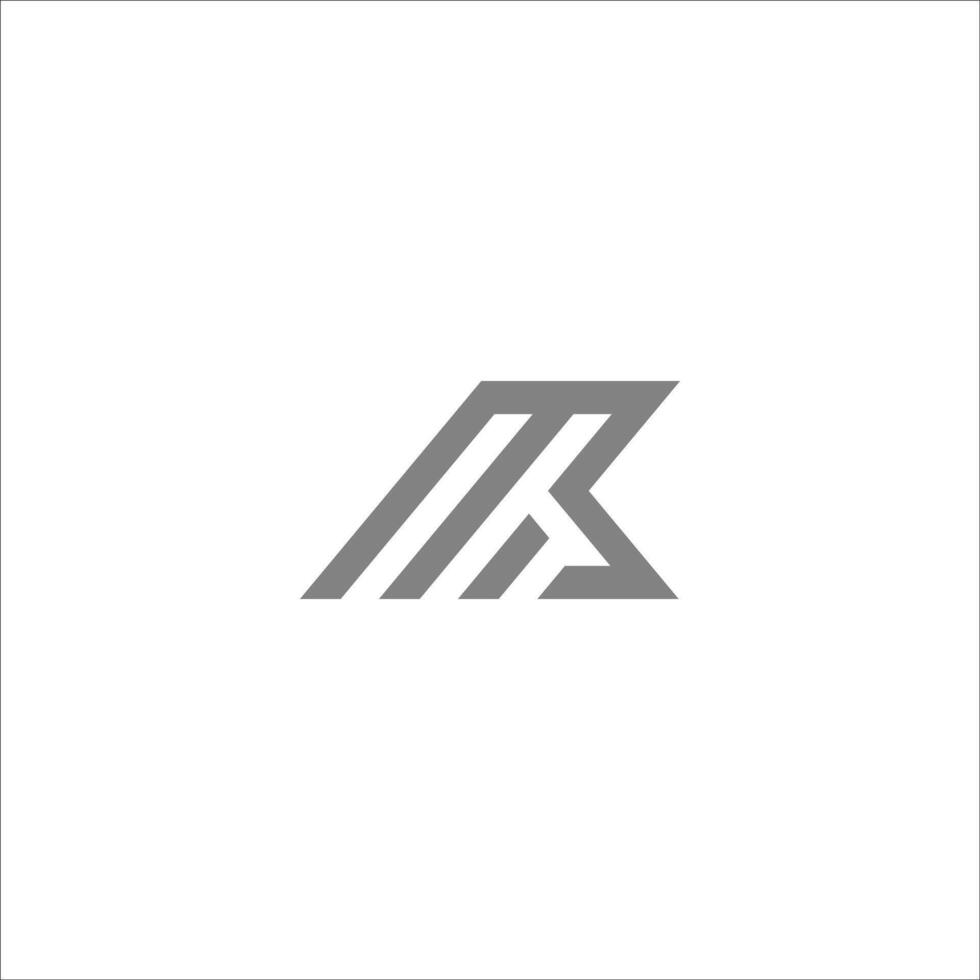 Initial letter mb logo or bm logo vector design template