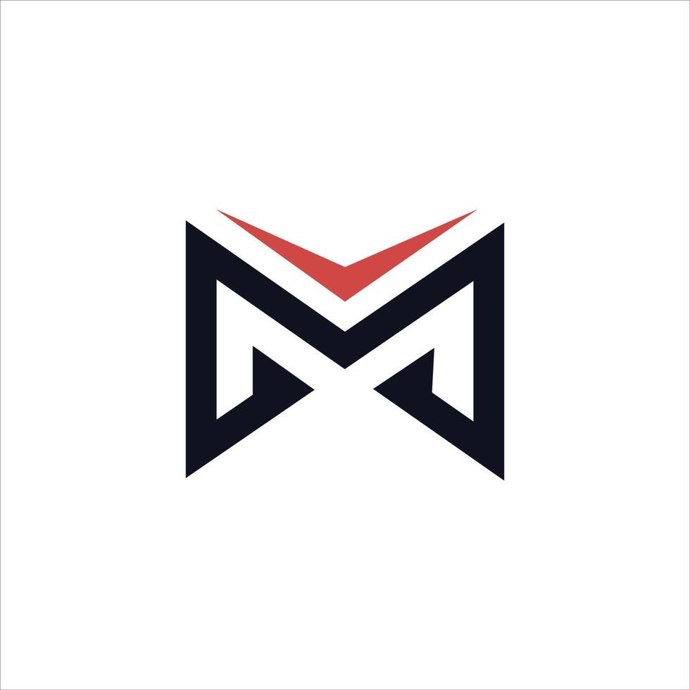 Initial letter m logo design template vector