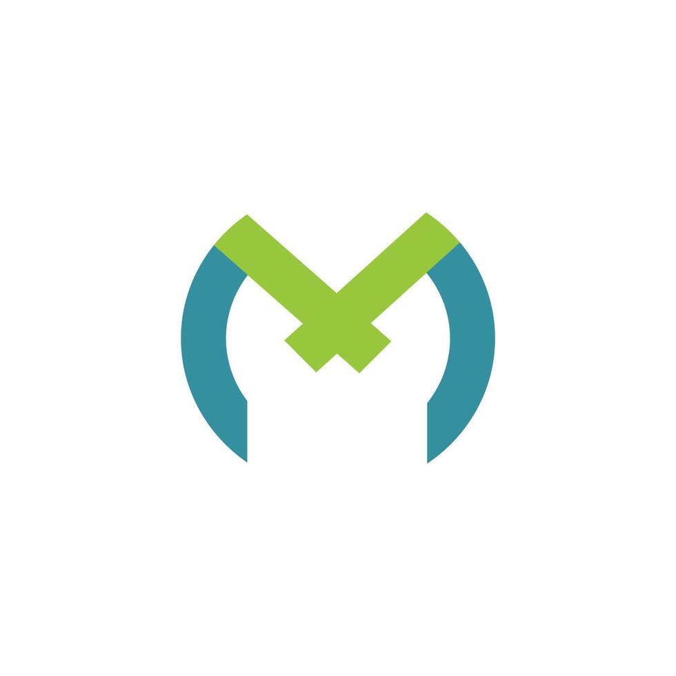 Initial letter m logo design template vector