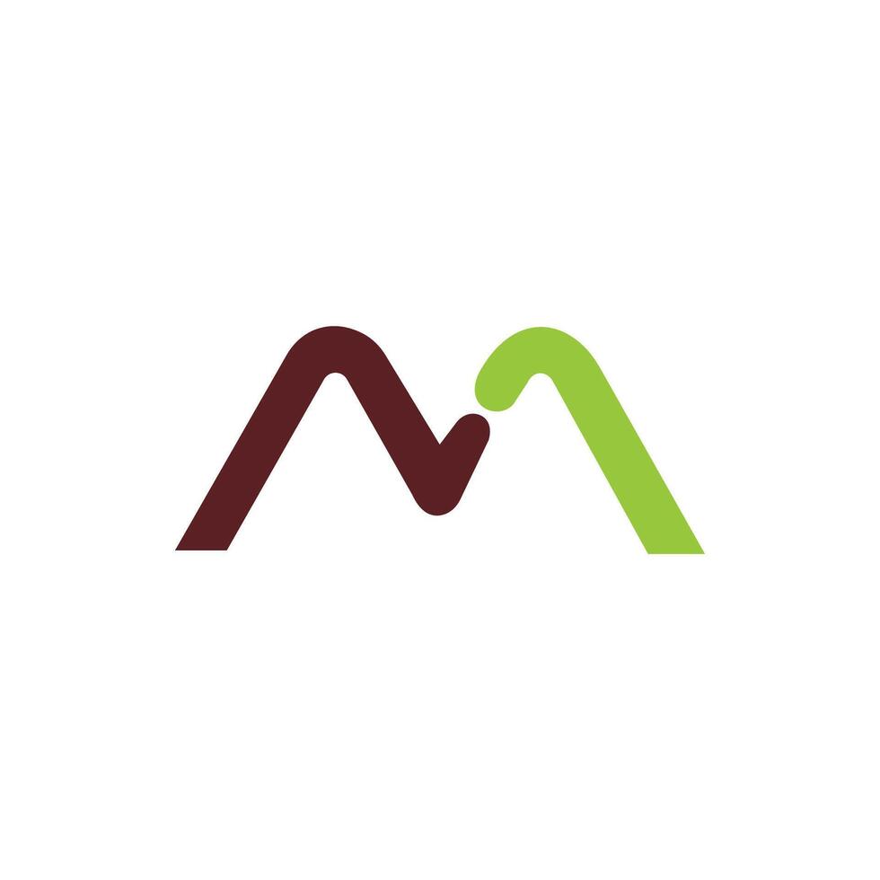 Initial letter m logo design template vector