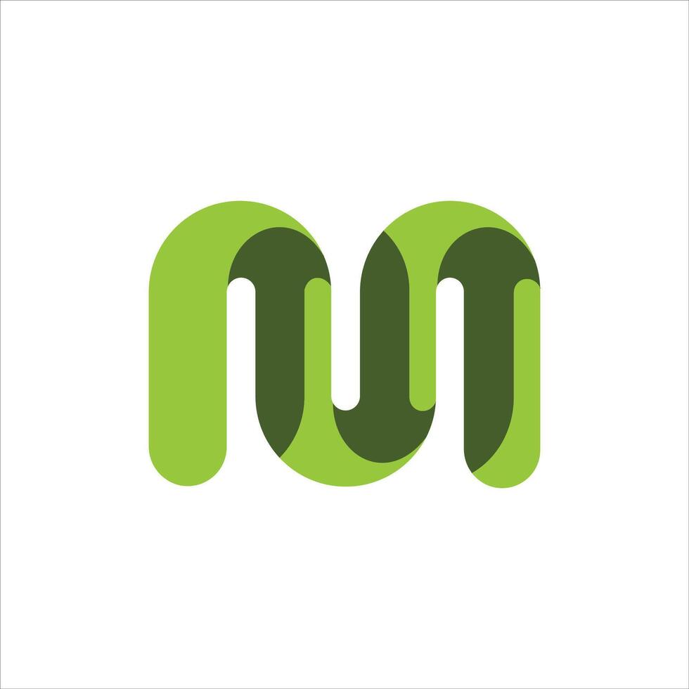 Initial letter m logo design template vector