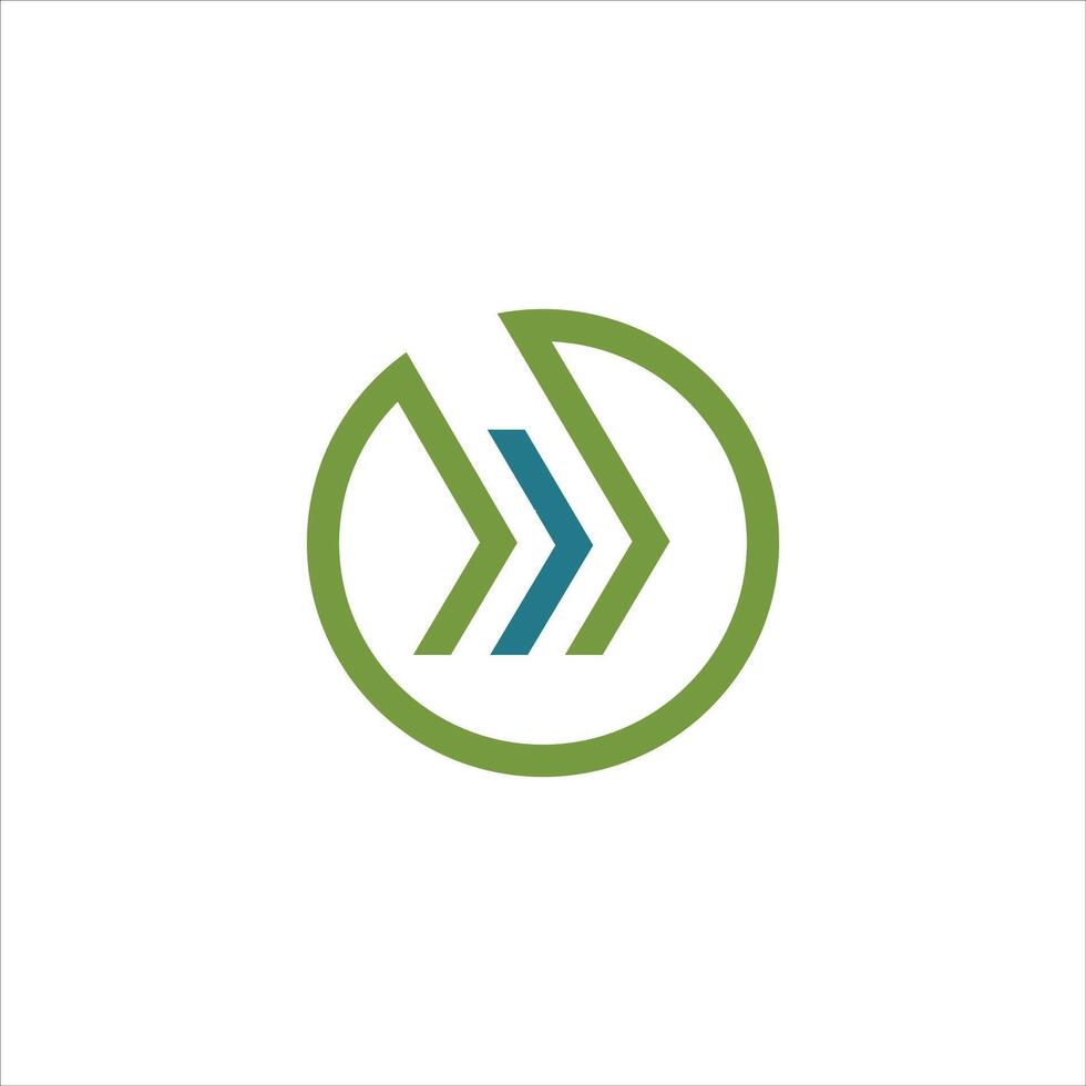 Initial letter m logo design template vector