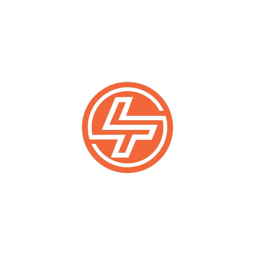 Initial letter lt logo or tl logo vector design template