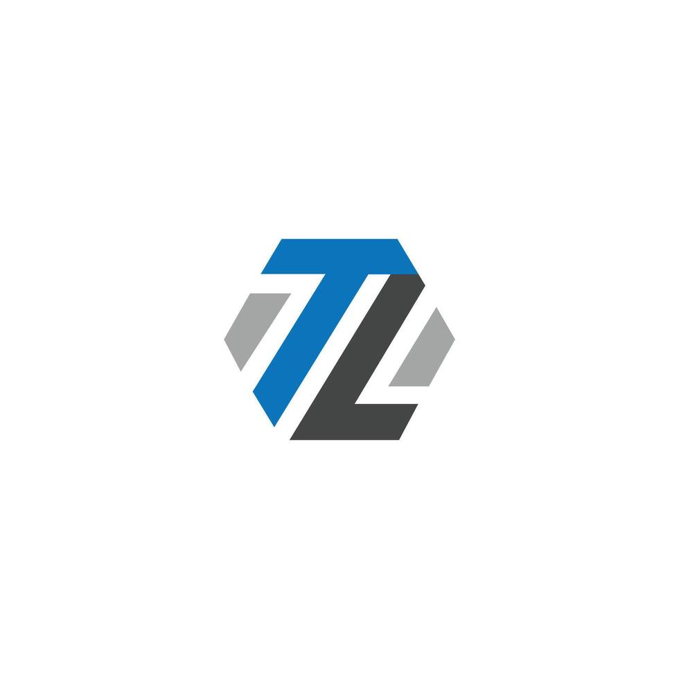 Initial letter lt logo or tl logo vector design template