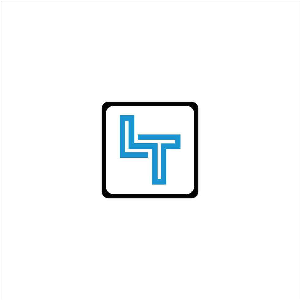 Initial letter lt logo or tl logo vector design template