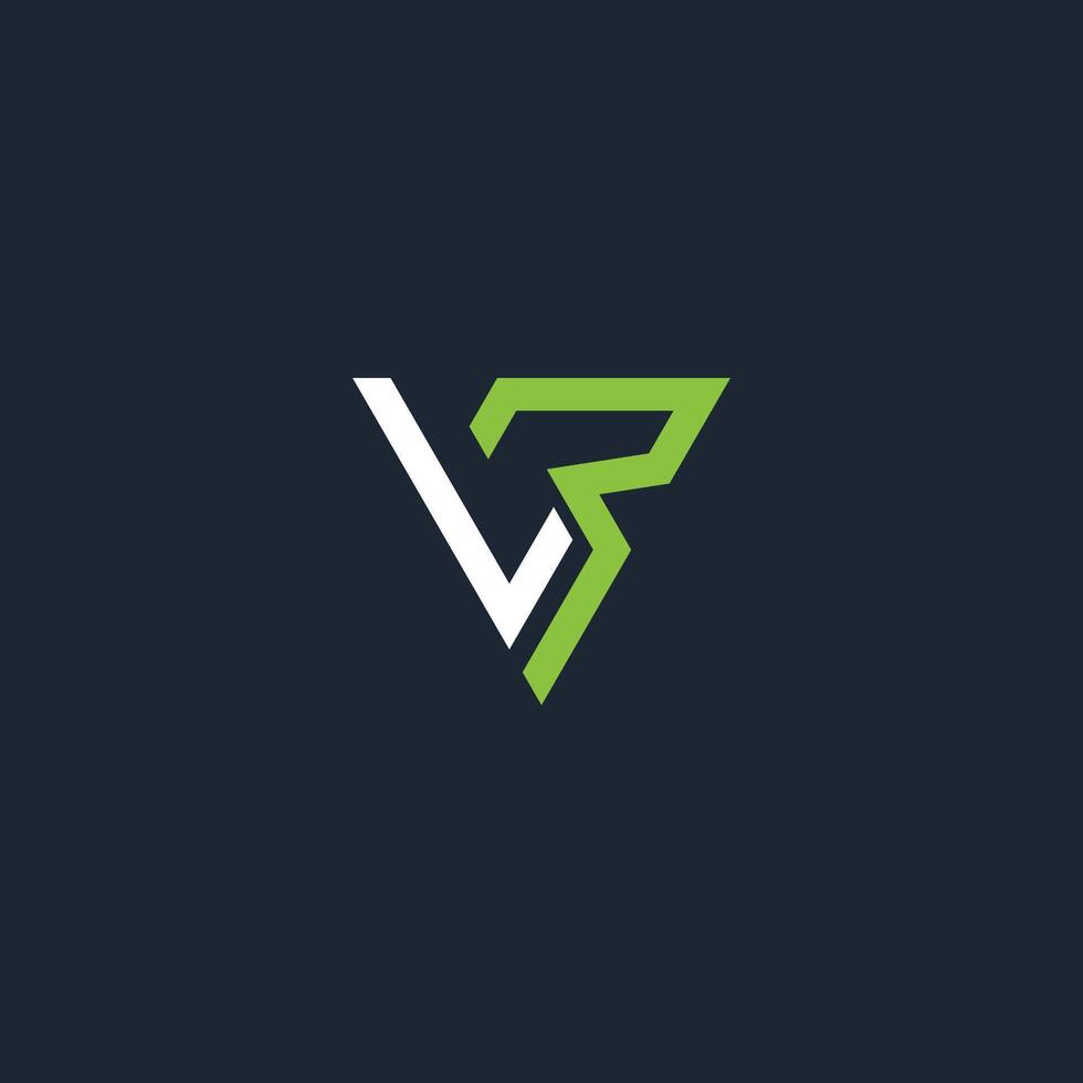 Alphabet Initials logo LR, RL, L and R vector