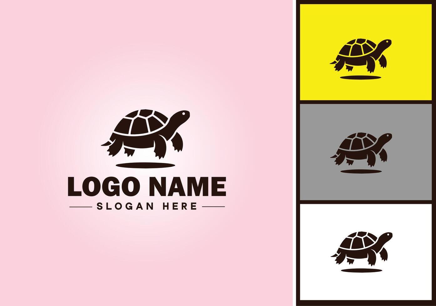 Turtle logo vector art icon graphics for company brand tortoise icon Turtle logo template