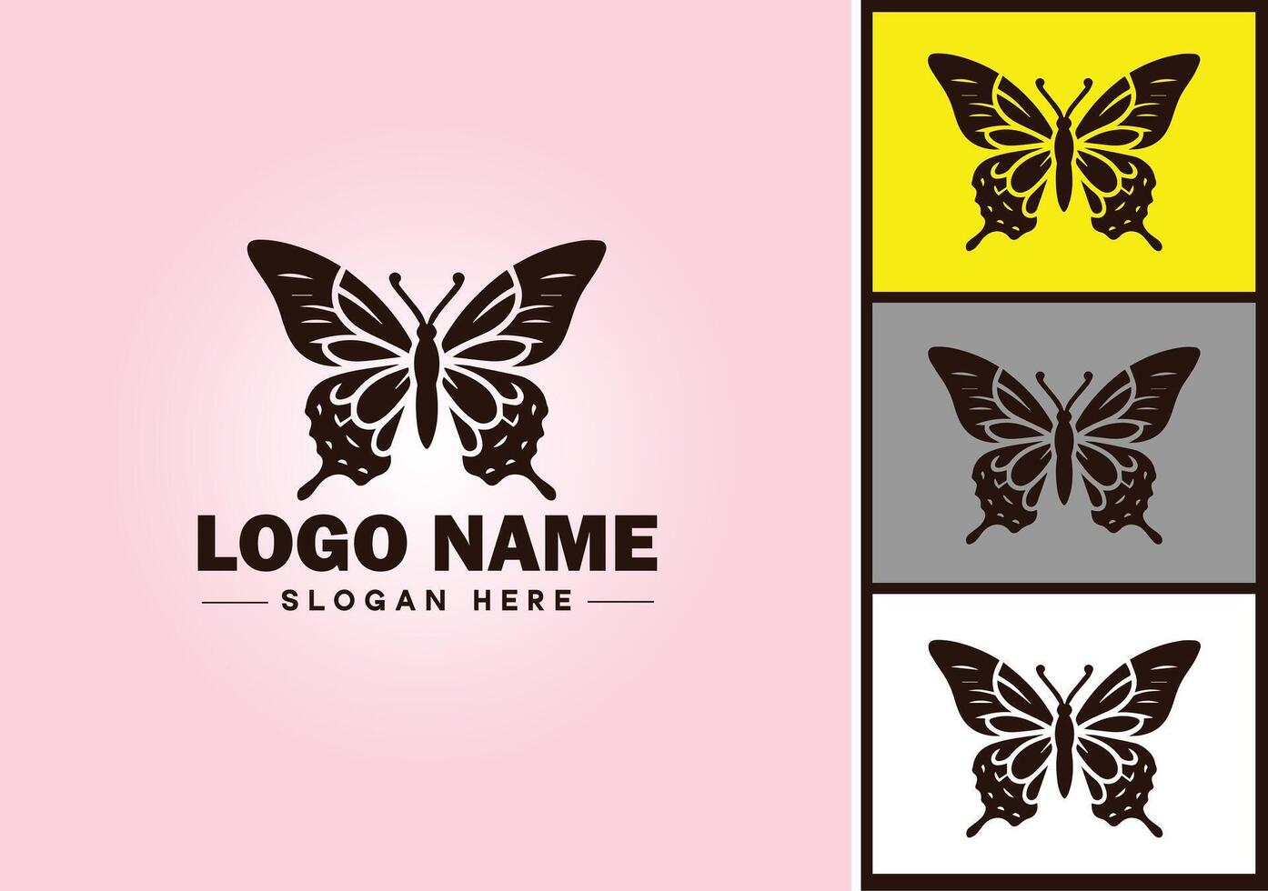 mariposa logo vector Arte icono gráficos para empresa marca icono mariposa logo modelo