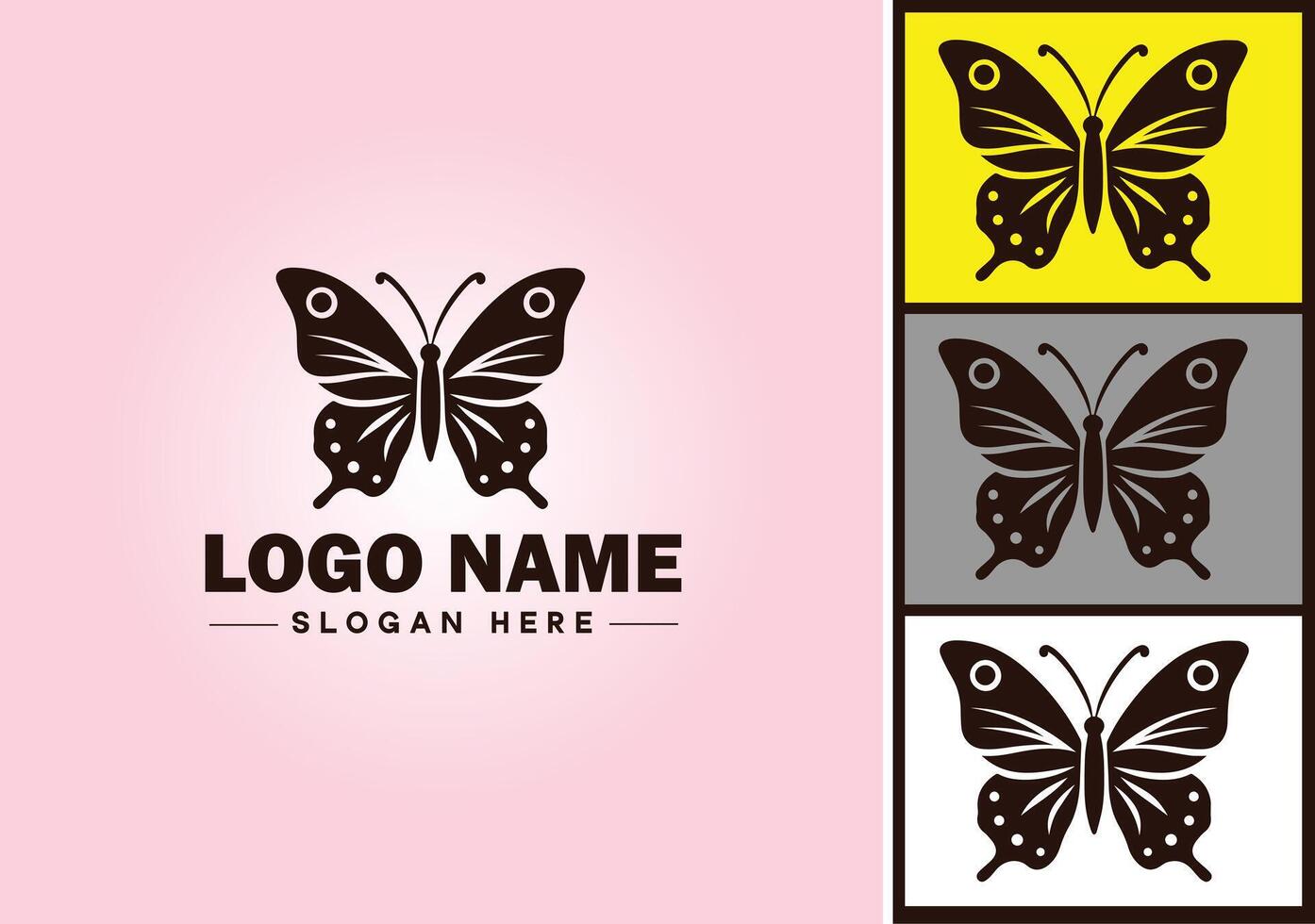 mariposa logo vector Arte icono gráficos para empresa marca icono mariposa logo modelo