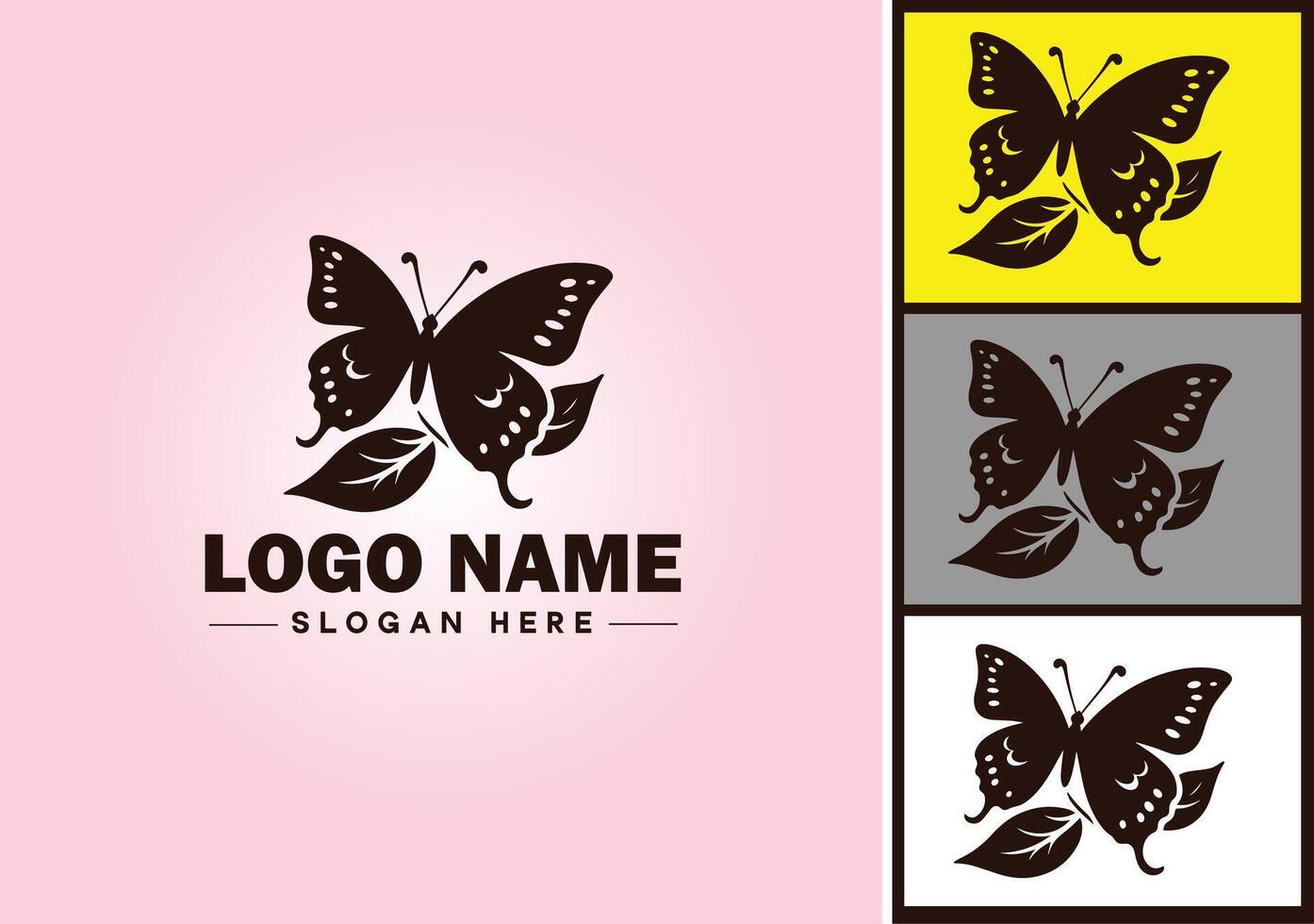 mariposa logo vector Arte icono gráficos para empresa marca icono mariposa logo modelo