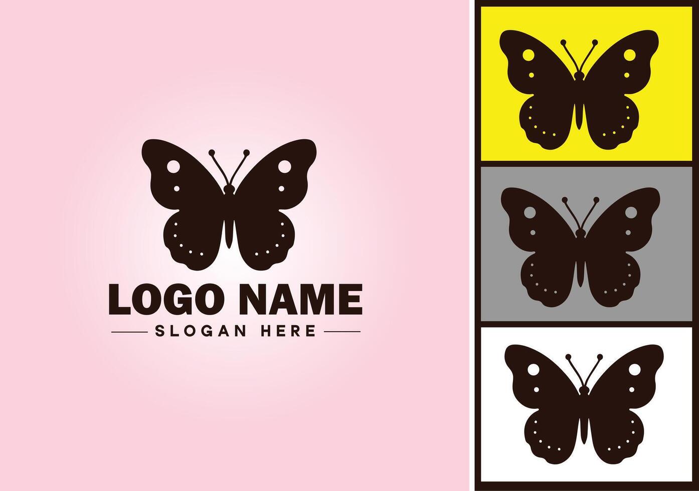 mariposa logo vector Arte icono gráficos para empresa marca icono mariposa logo modelo