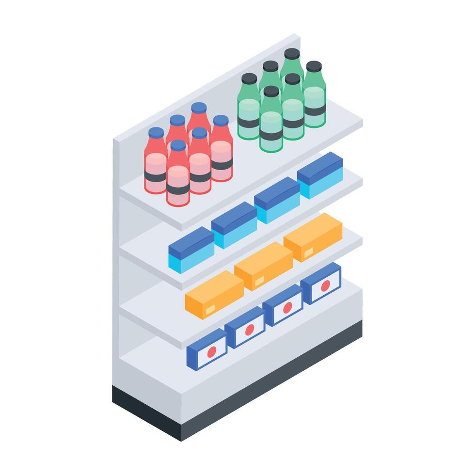 Product Showcases Isometric Icon vector