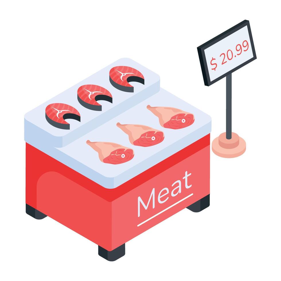 Product Showcases Isometric Icon vector