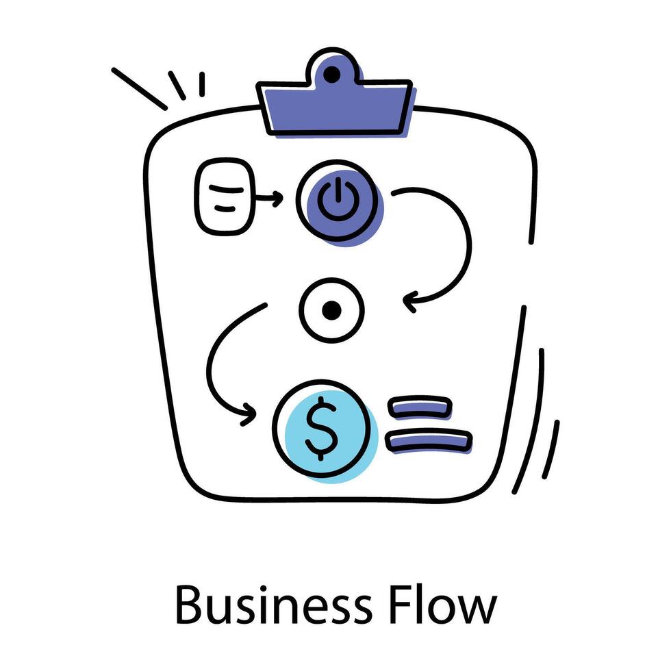 Business Workflow Icon vector