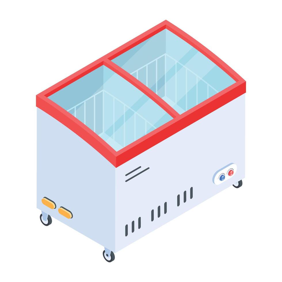 Products Racks Isometric Icon vector