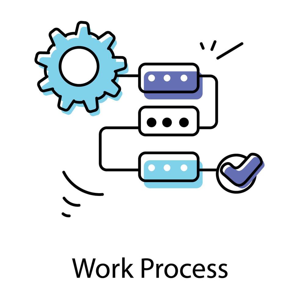 representando proceso planificación vector