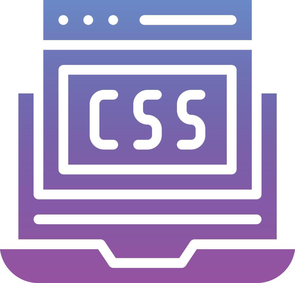 css código vector icono