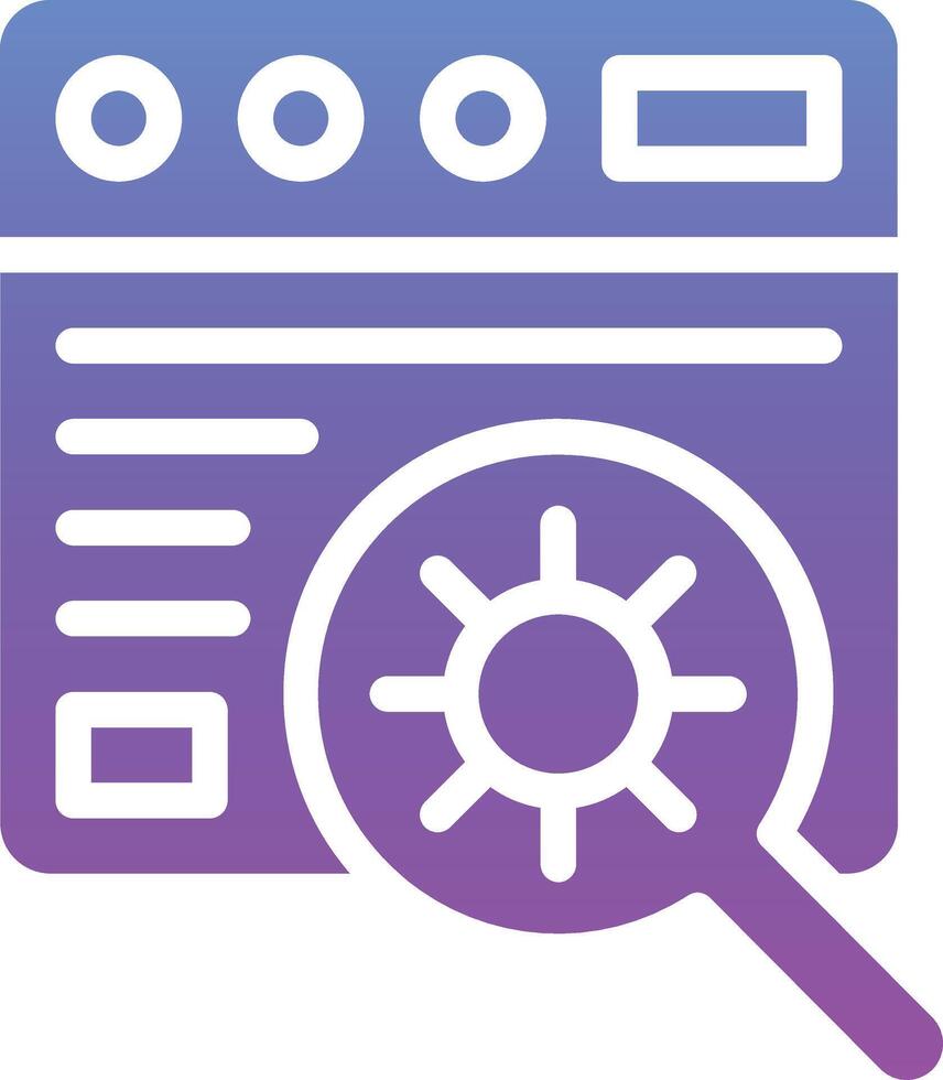 Website Bug Vector Icon
