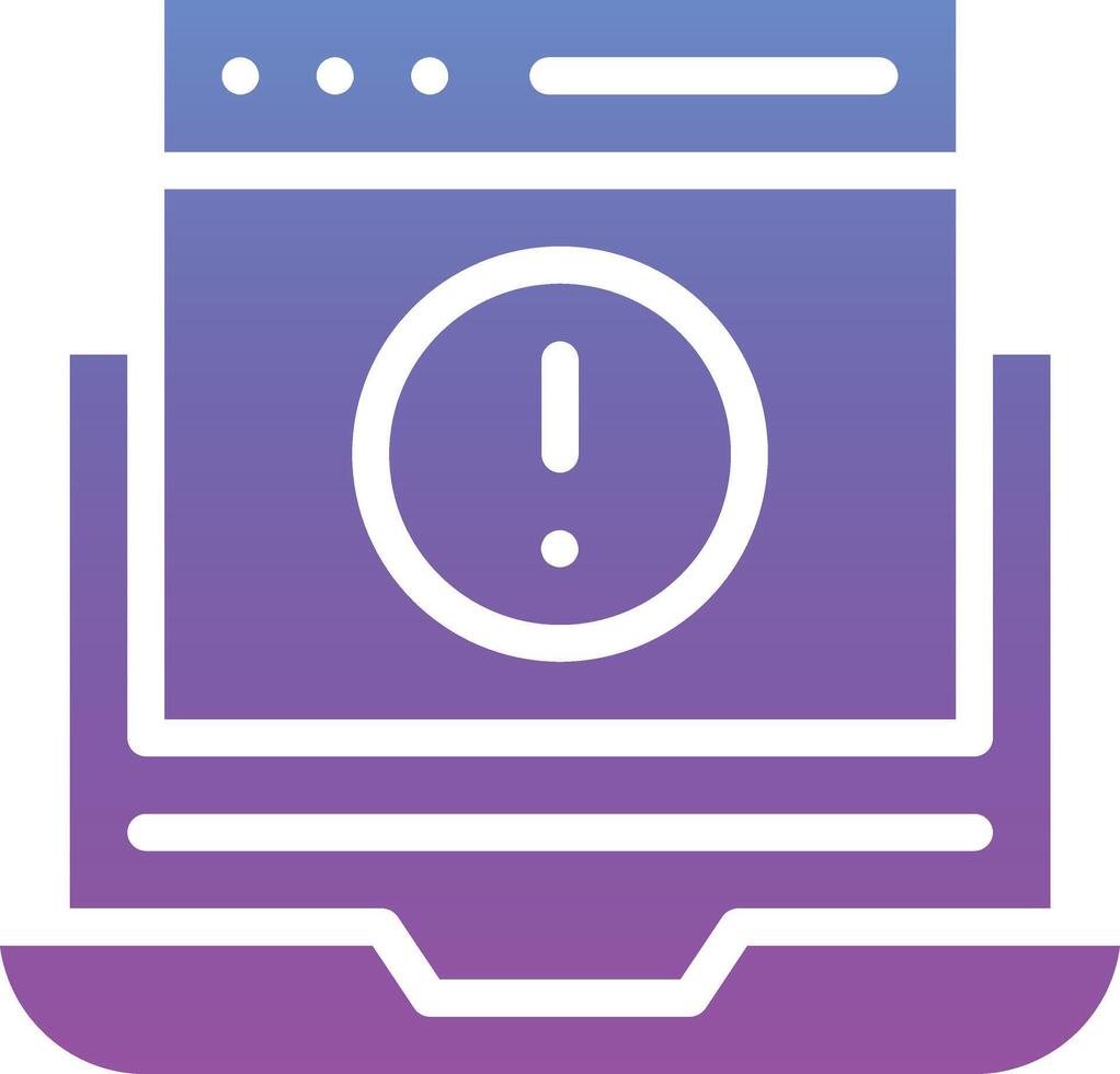 Website Error Vector Icon