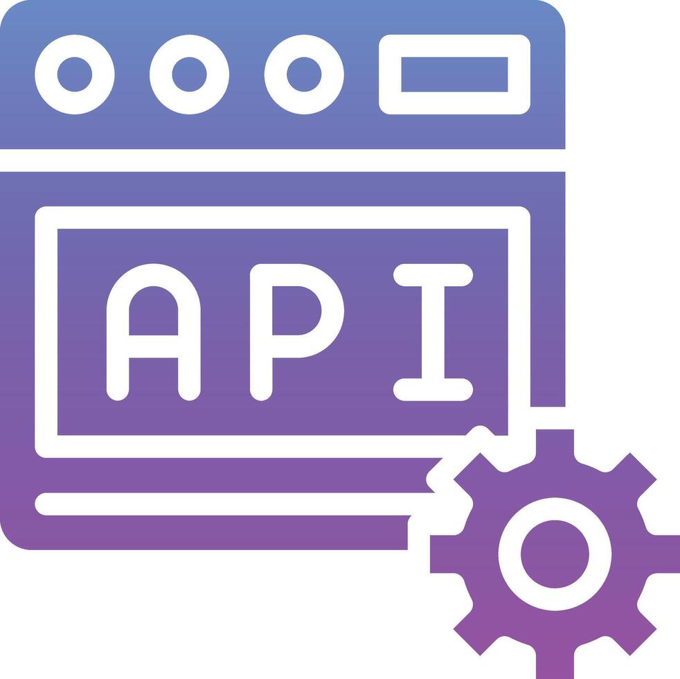 web api vector icono