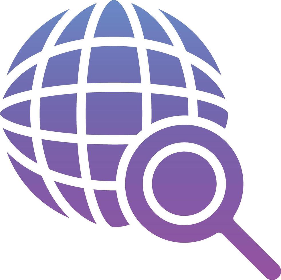 Global Search Vector Icon