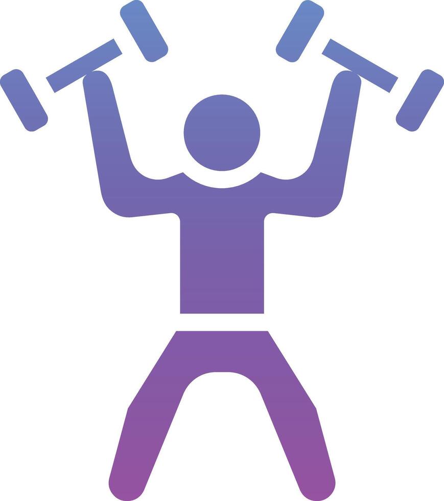 Weightlifter Vector Icon