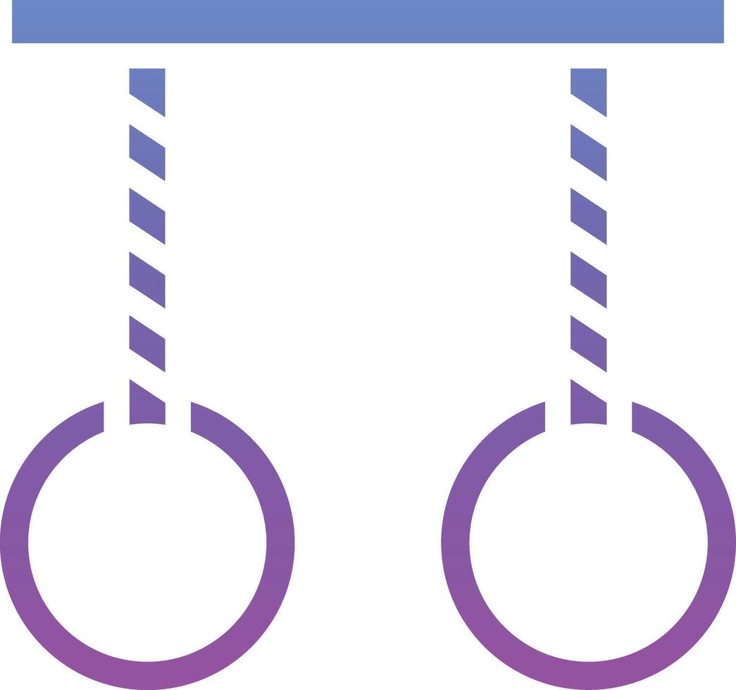 Gym Rings Vector Icon