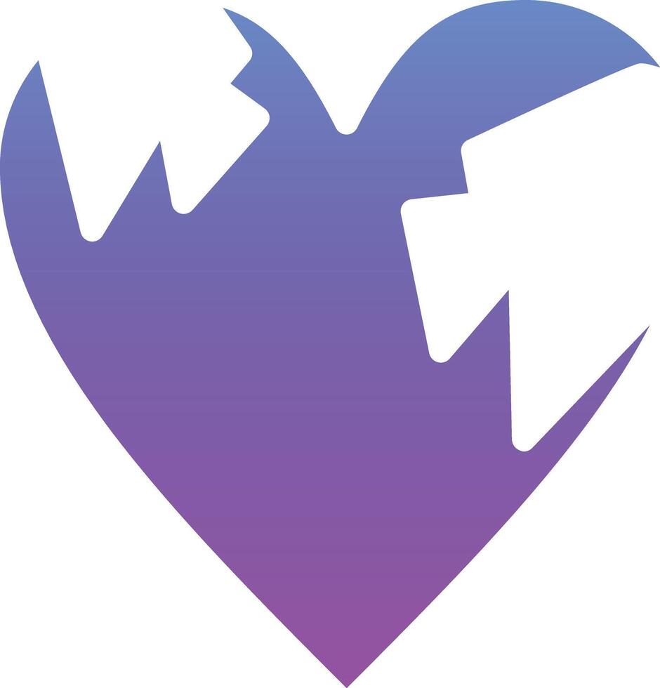 Heartbeak Vector Icon