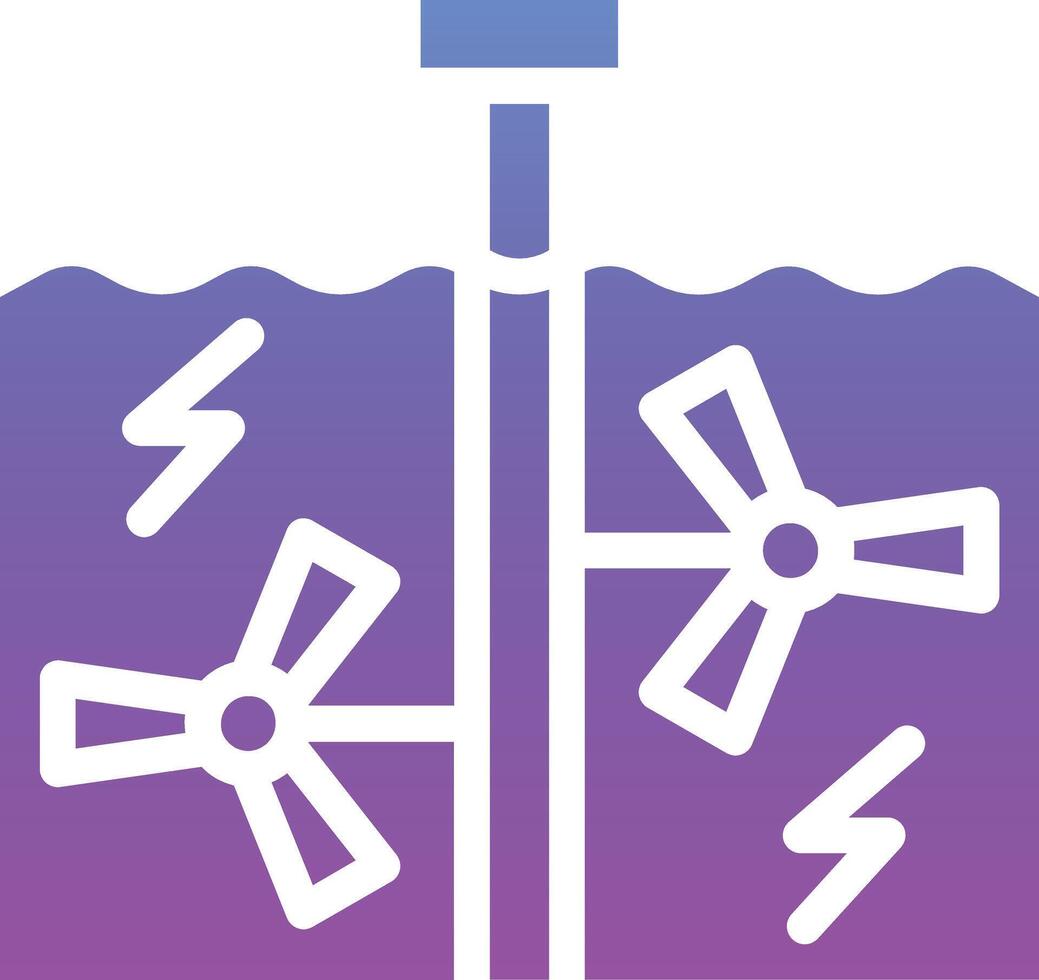 Tidal Power Vector Icon