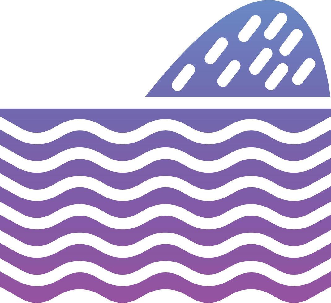 mar paisaje vector icono