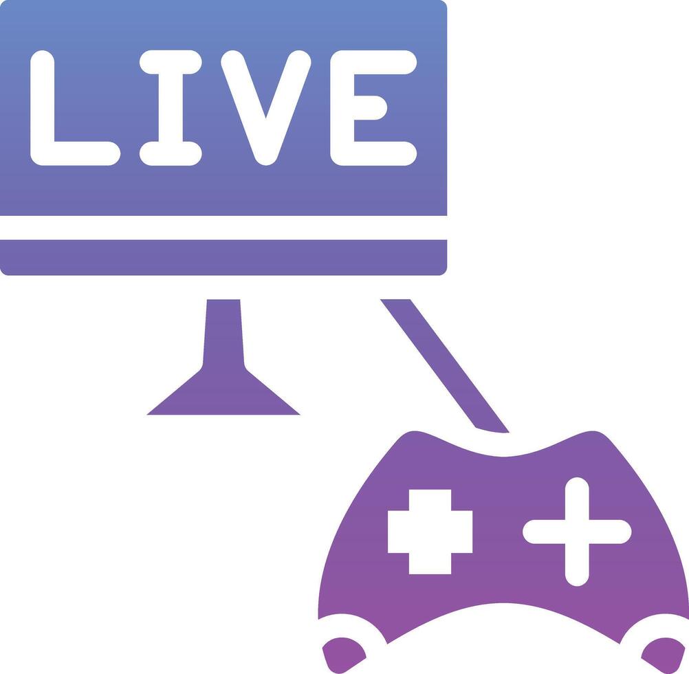 Game Streaming Vector Icon
