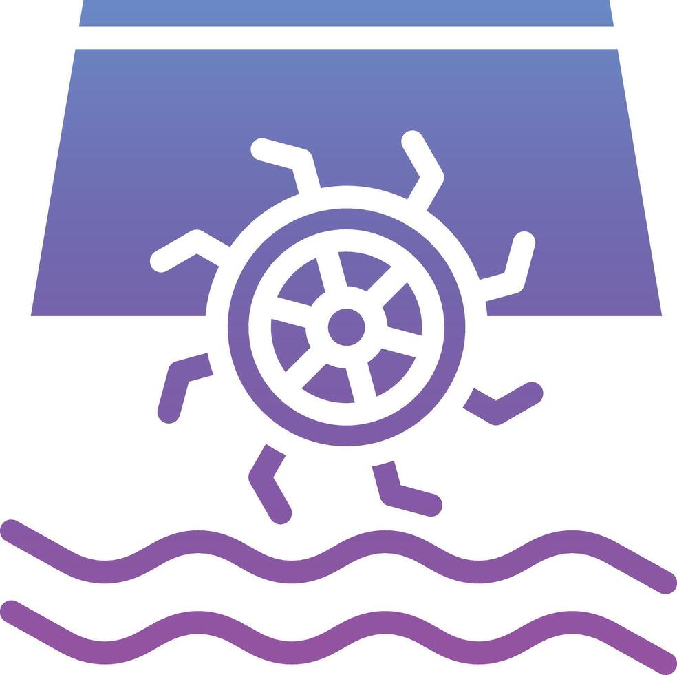 Water Mill Vector Icon