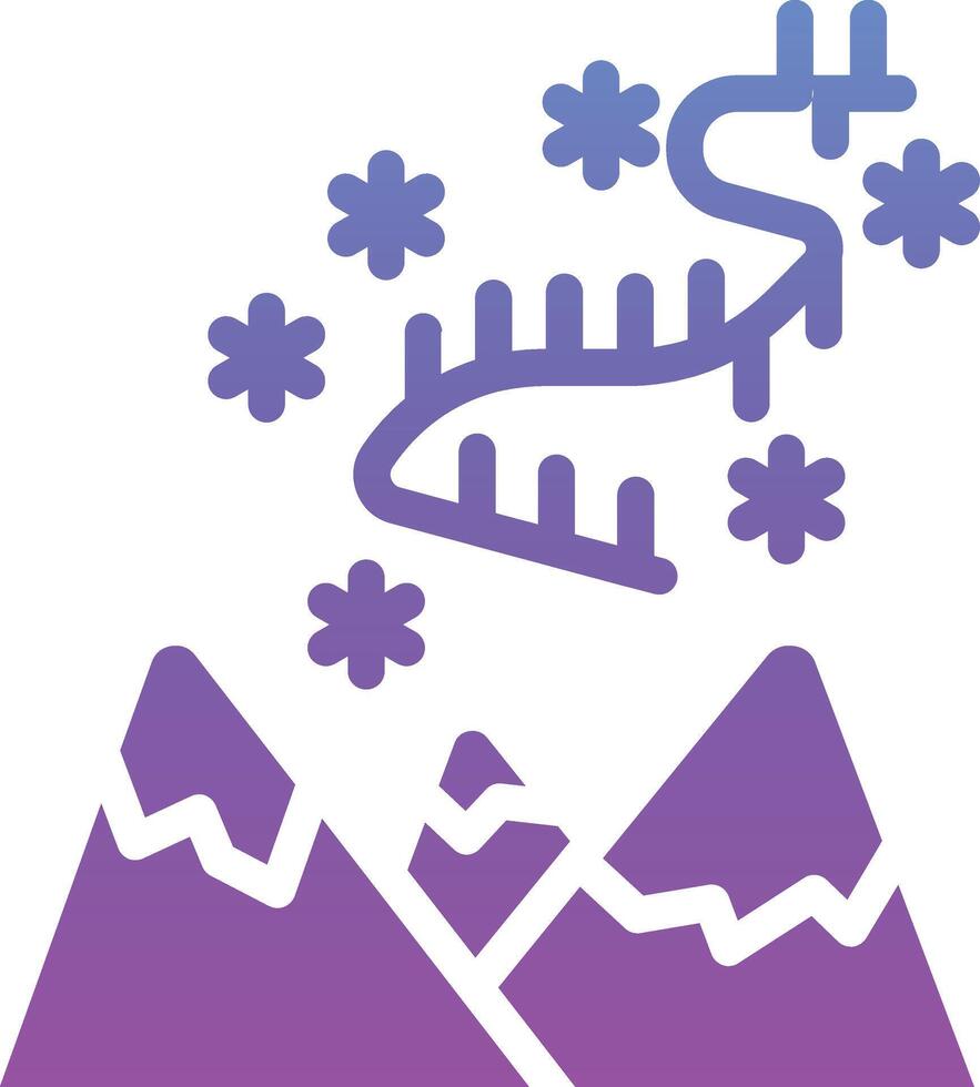 Aurora Borealis Vector Icon