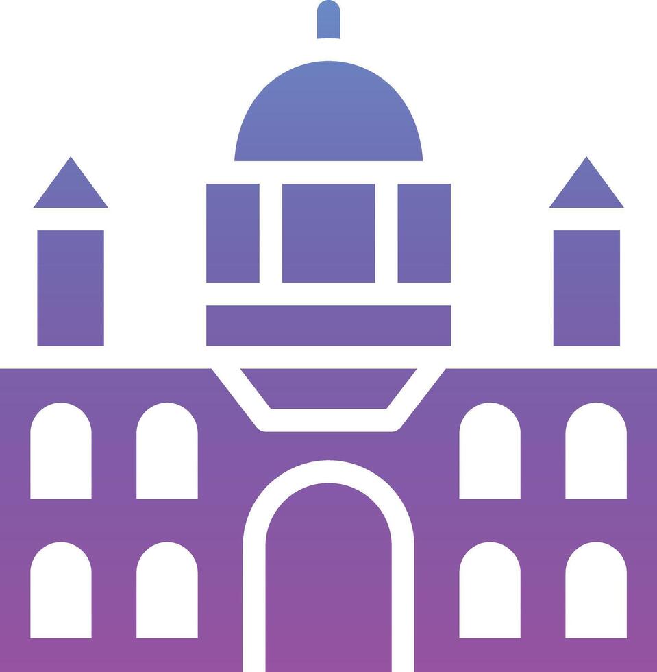 Castle Landscape Vector Icon