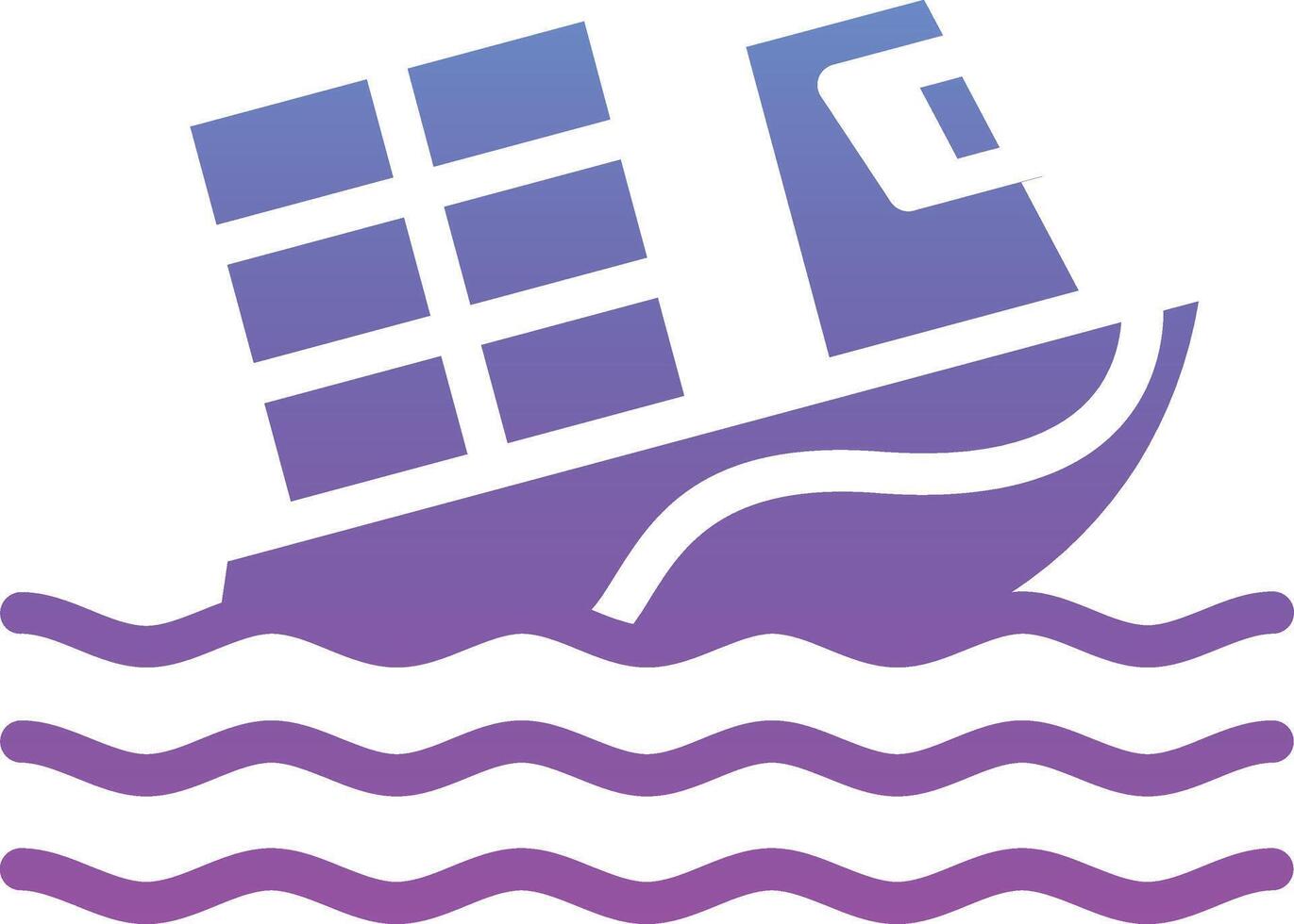 Boat Sink Vector Icon