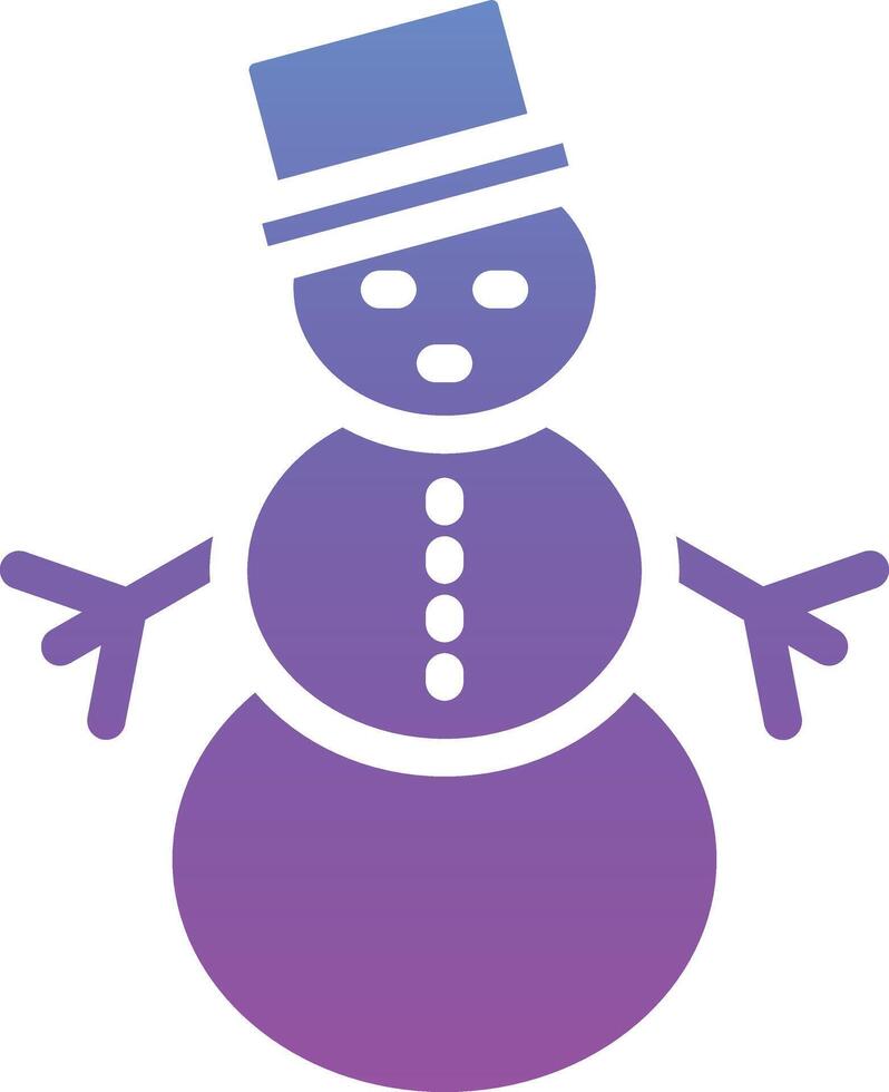 Snowman Vector Icon