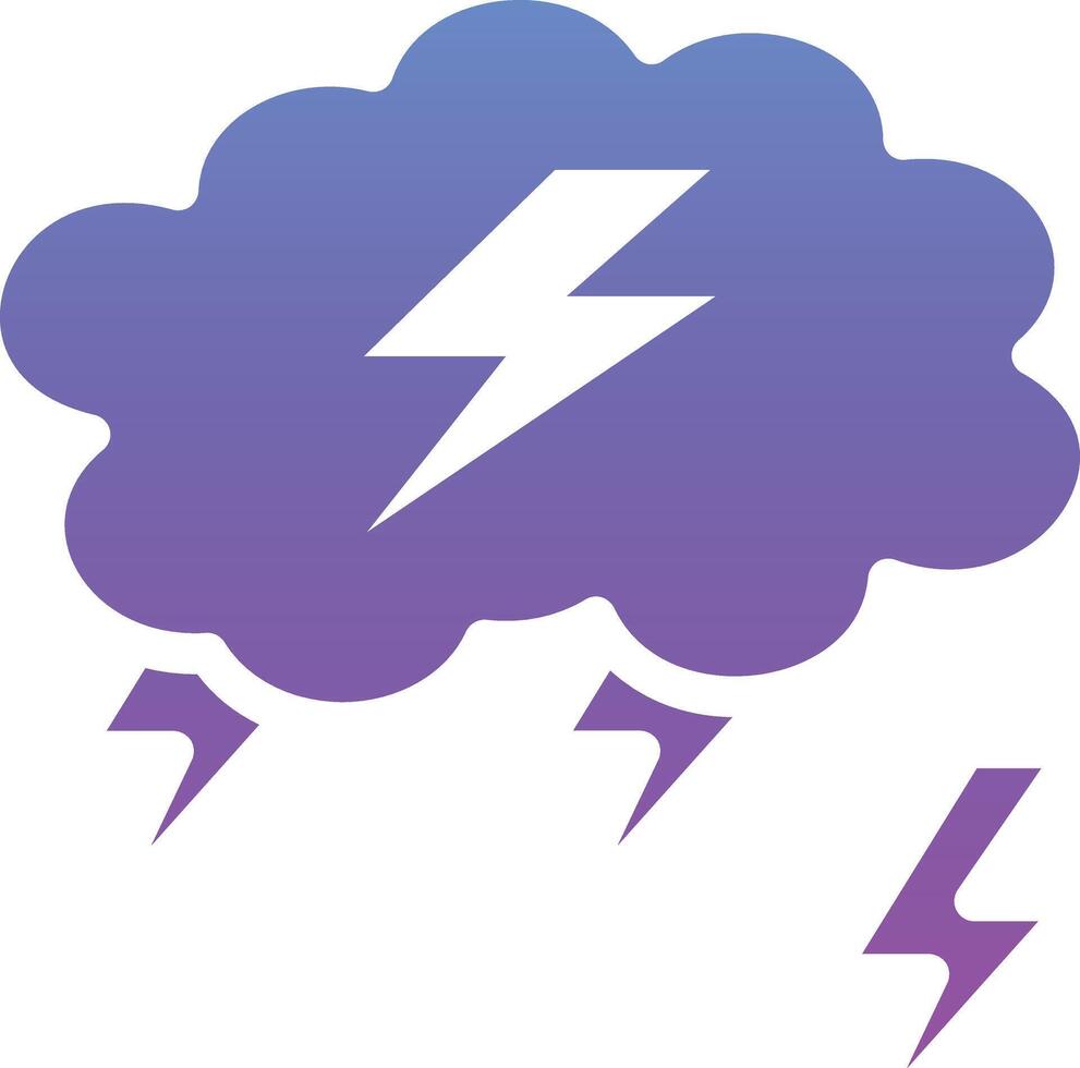 Thunderstorm Vector Icon