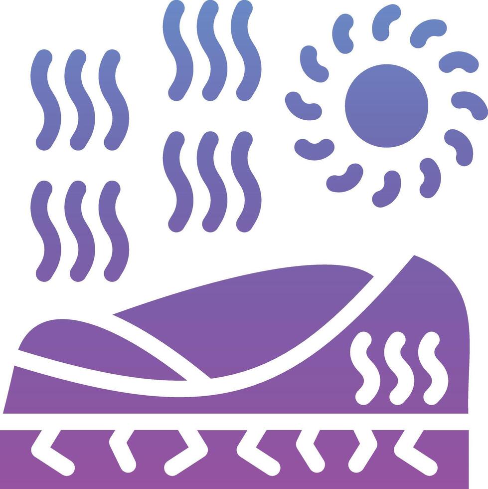 Desert Heat Vector Icon